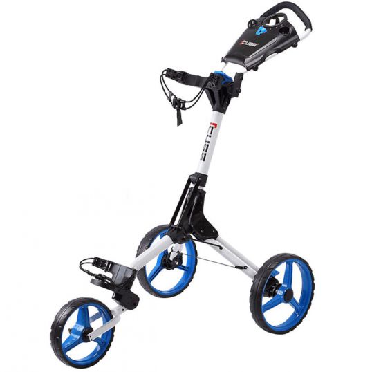 Cube One Click 3 Wheel Lightweight Trolley White/Blue