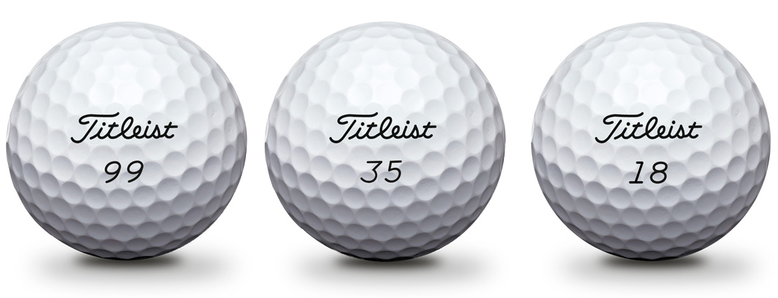 Titleist Personalised Pro V1, Pro V1X and AVX Golf Balls