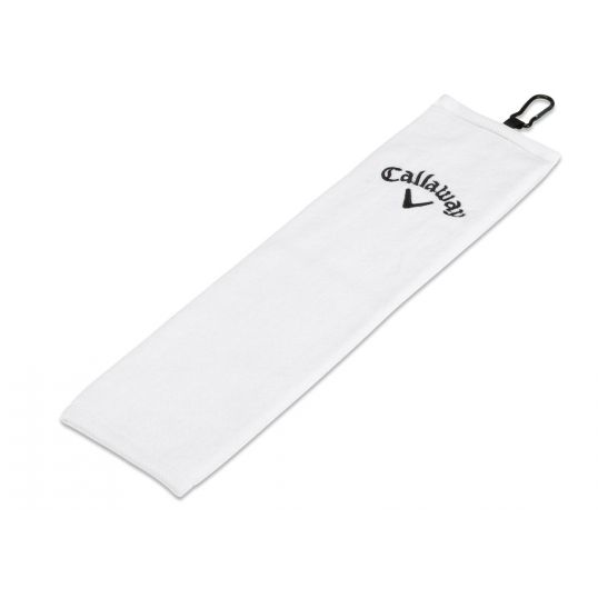 Tri Fold Golf Towel White