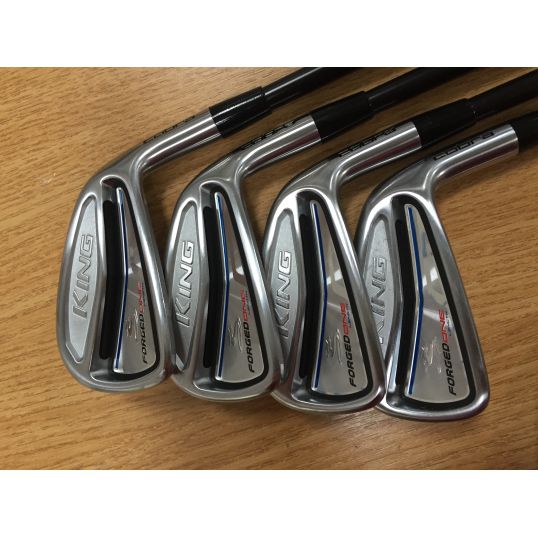 King Forged One Length Irons Steel Shafts Right Stiff KBS Tour FLT 4-PW (Custom 10151) (Used - Excellent)