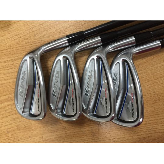 King Forged One Length Irons Steel Shafts Right Stiff KBS Tour FLT 4-PW (Custom 10151) (Used - Excellent)