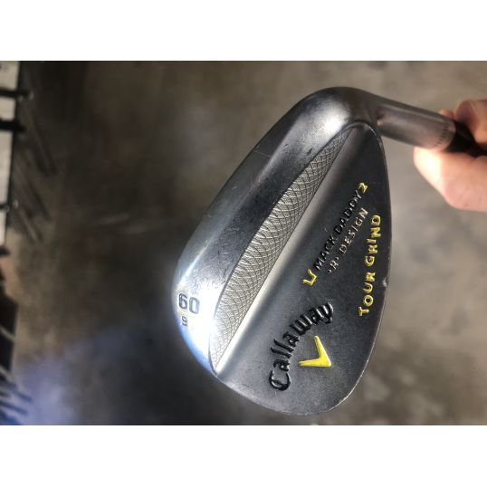 Mack Daddy 2 Chrome Tour Grind Wedge Right Dynamic Gold Steel (TTIP) Stiff 60 9 Tour Grind (Used - Very Good)