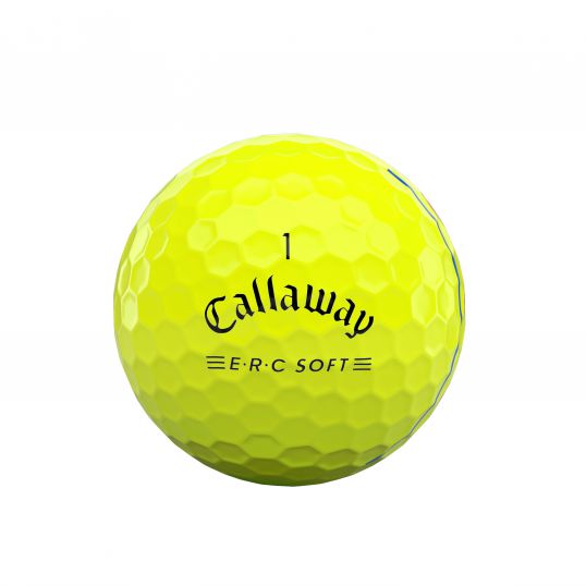 ERC Soft Triple Track Yellow Golf Balls