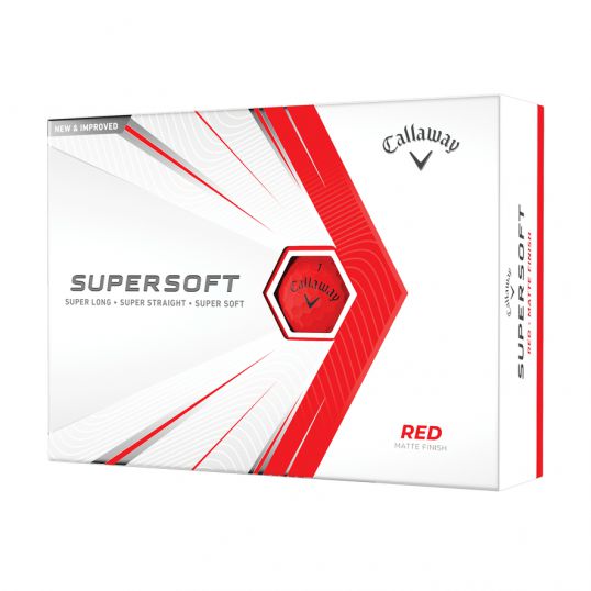 Supersoft Matte Red Golf Balls 2022