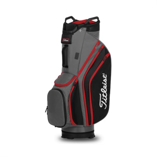 Titleist Cart 14 Lightweight Golf Bag 2021 Charcoal/Black/Red Trolley