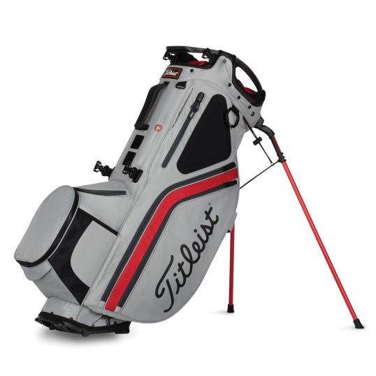 Hybrid 14 Stand Bag Grey/Red/Charcoal