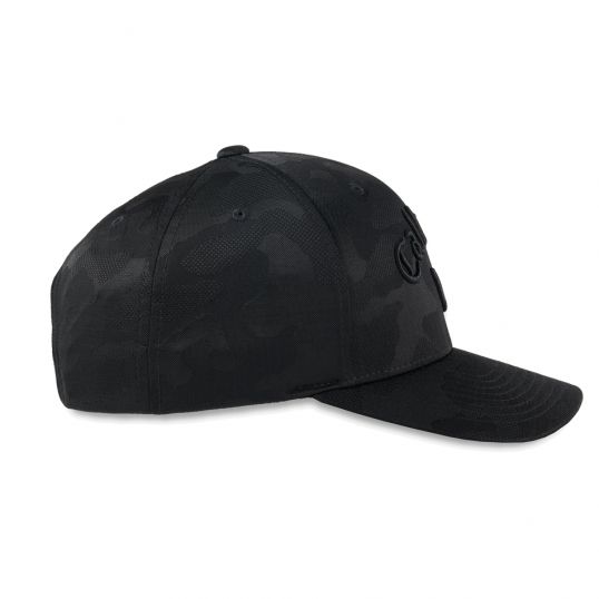 Camo FLEXFIT Snapback Golf Cap Mens Adjustable Black