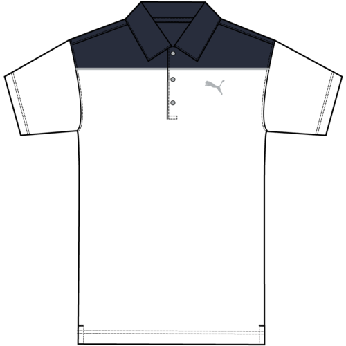 Rotation Bonded Colourblock Polo Shirt