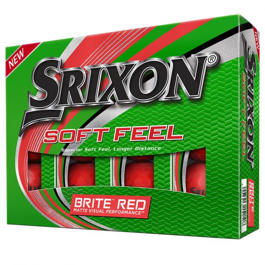 Soft Feel Golf Balls Brite Red
