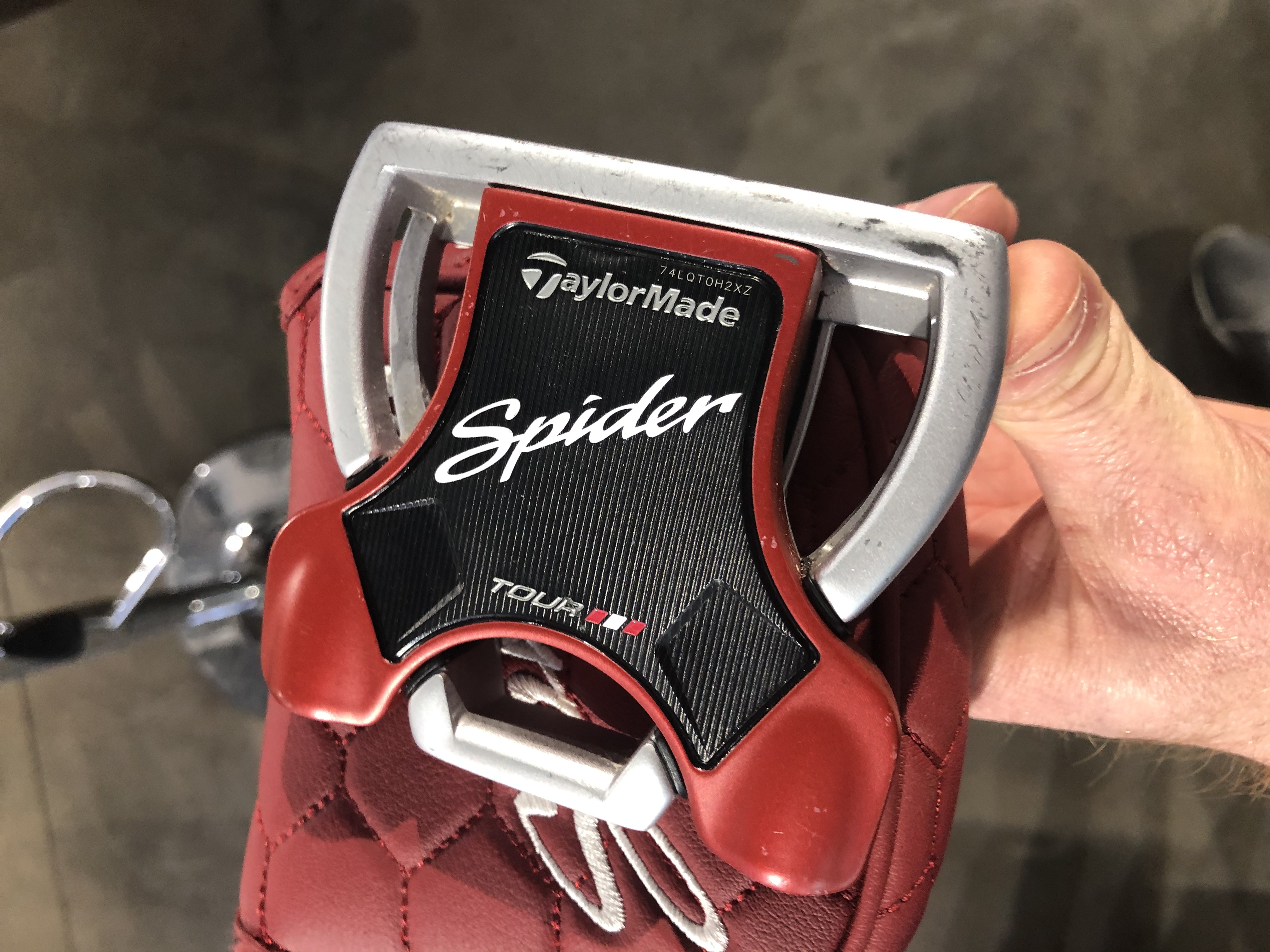 TaylorMade Spider Tour Platinum Double Bend Sightline Putter