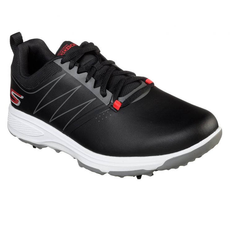 Skechers Go Golf Torque Mens Golf Shoes Black Red Mens Golf Shoes at JamGolf