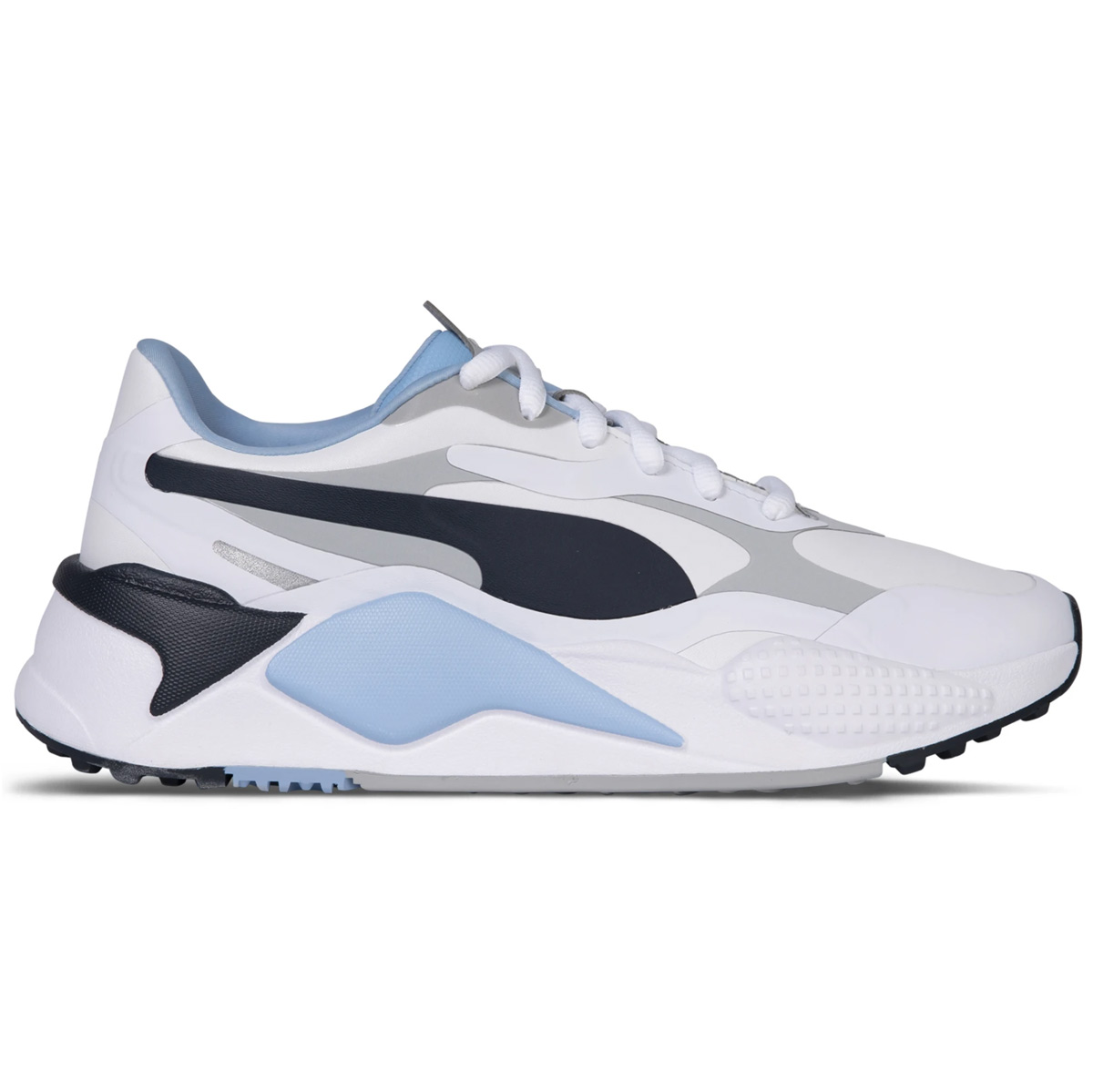 Product Image for RS-G Mens Golf Shoes Mens UK 9.5 Standard White/Navy/Placid Blue