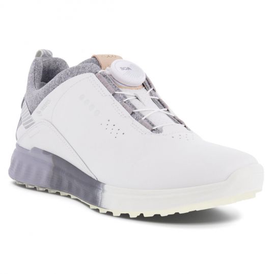 S-Three BOA Ladies Golf Shoes Ladies 38 (5-5.5 UK) Variable Width White/Silver Grey