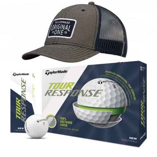 Tour Response Golf Balls & LS Trucker Charcoal Cap