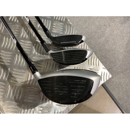 M4 Driver, M4 3HL Wood and M4 4 Hybrid Left 10.5 Regular Atmos Red 16.5 Degree Atmos Red 22 Degree Atmos Red (Used - Excellent)