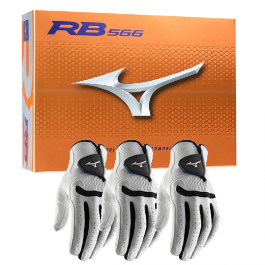 RB 566 Orange Golf Balls & 3 Comp Gloves