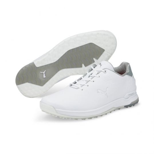 PROADAPT AlphaCat Leather Mens Golf Shoe White/Silver