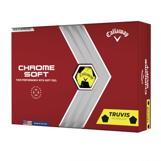 Chrome Soft Truvis Yellow/Black Golf Balls