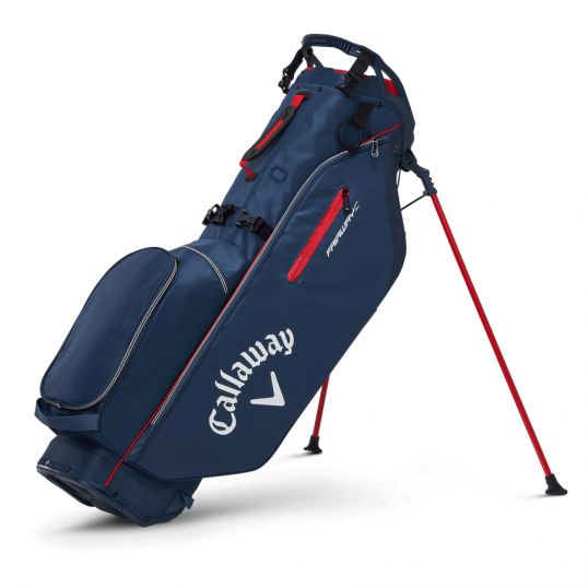 Fairway C Double Strap Stand Bag Navy/Red