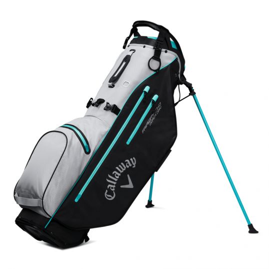 Fairway C HD Double Strap Stand Bag Silver/Black/Green