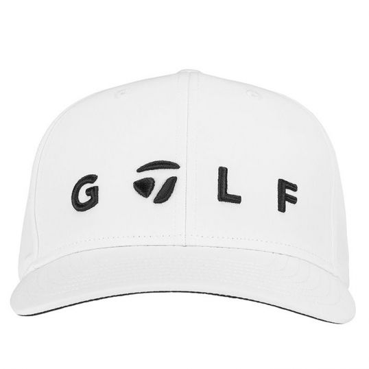 Lifestyle Golf Logo Hat Mens Adjustable White