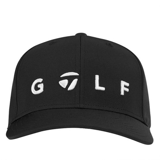 Lifestyle Golf Logo Hat Mens Adjustable Black