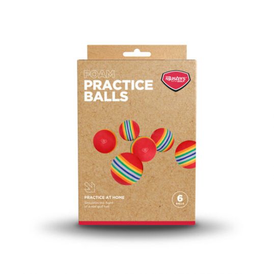 Striped Foam Practice Balls 6 Pack