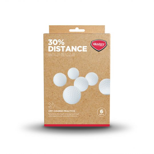 30% Distance Golf Balls 6 Pack