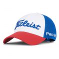 Tour Performance Mesh Golf Hat Mens Adjustable White/Royal/Red