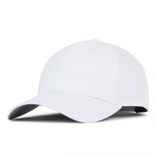 Players Performance Ball Marker Golf Cap Mens Adjustable White/White