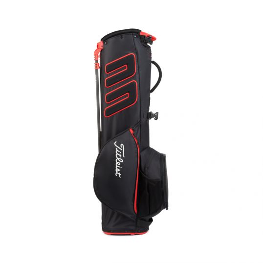 Players 4 Carbon Stand Bag Black/Black/Red