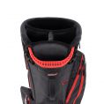 Players 4 Carbon S Stand Bag Black/Black/Red