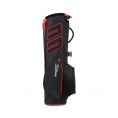 Players 4 Carbon S Stand Bag Black/Black/Red