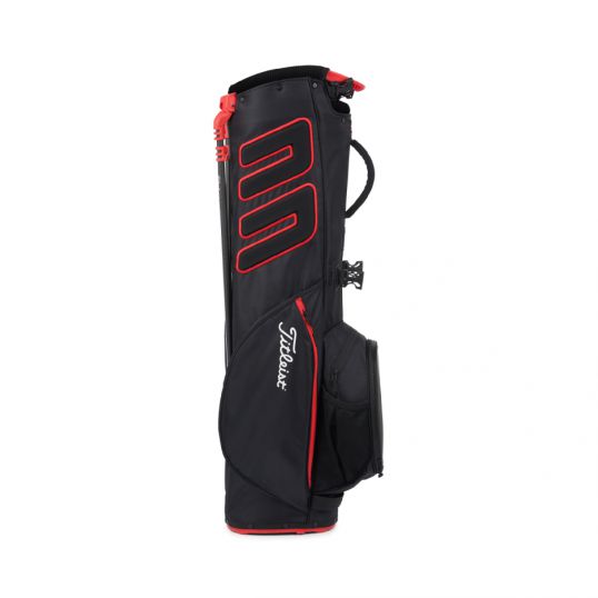 Players 4 Carbon S Stand Bag Black/Black/Red