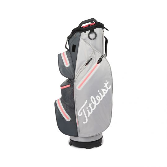 Cart 14 StaDry Golf Bag 2022 Grey/Charcoal/Coral