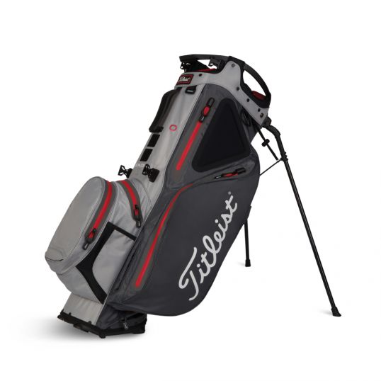 Hybrid 14 StaDry Stand Bag Charcoal/Grey/Red