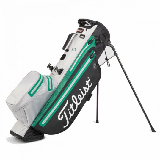 Players 4 StaDry Stand Bag 2022 Black/Grey/Green