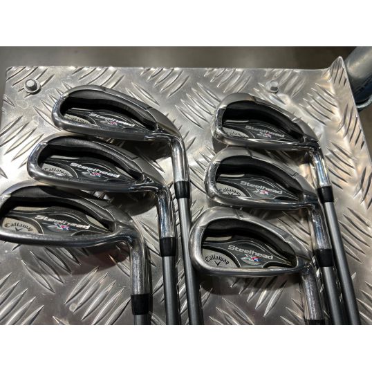 Steelhead XR Irons Graphite Shafts Right Senior Matrix Ozik Program F15 5-PW (Custom 124) (Used - Very Good)