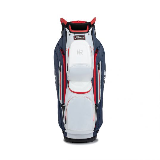Cart 15 StaDry Golf Bag Navy/White/Red