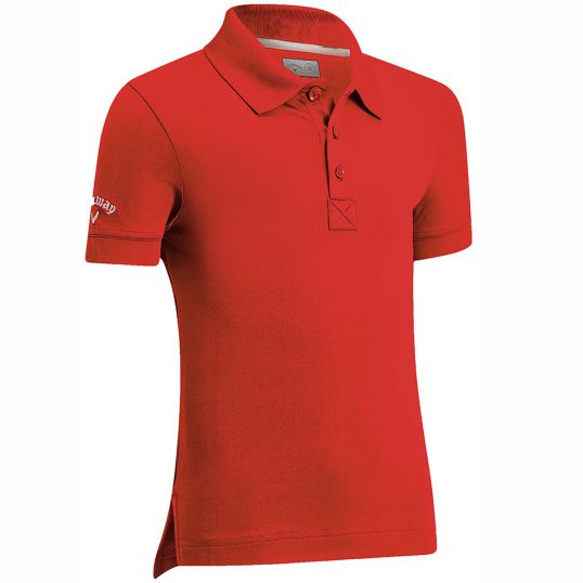 Boys Swing Tech Polo True Red Extra Large