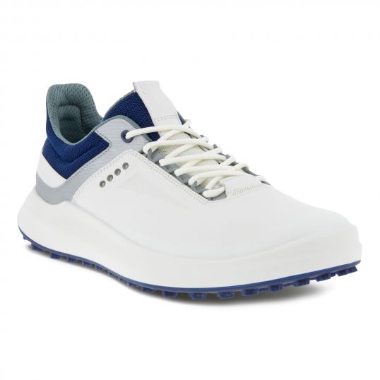 Golf Core Mens Golf Shoes White/Silver/Blue Depths