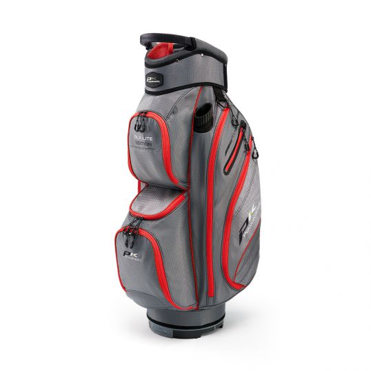 DLX-Lite Cart Bag 2023 Gun Metal/ Red