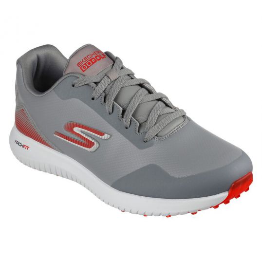 Go Golf Max 2 Arch Fit Mens Golf Shoes - Grey/Red