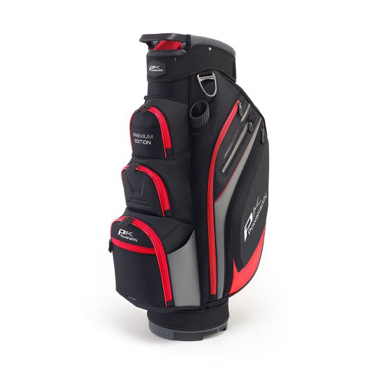 Premium Edition Cart Bag Black/Gun Metal/Red