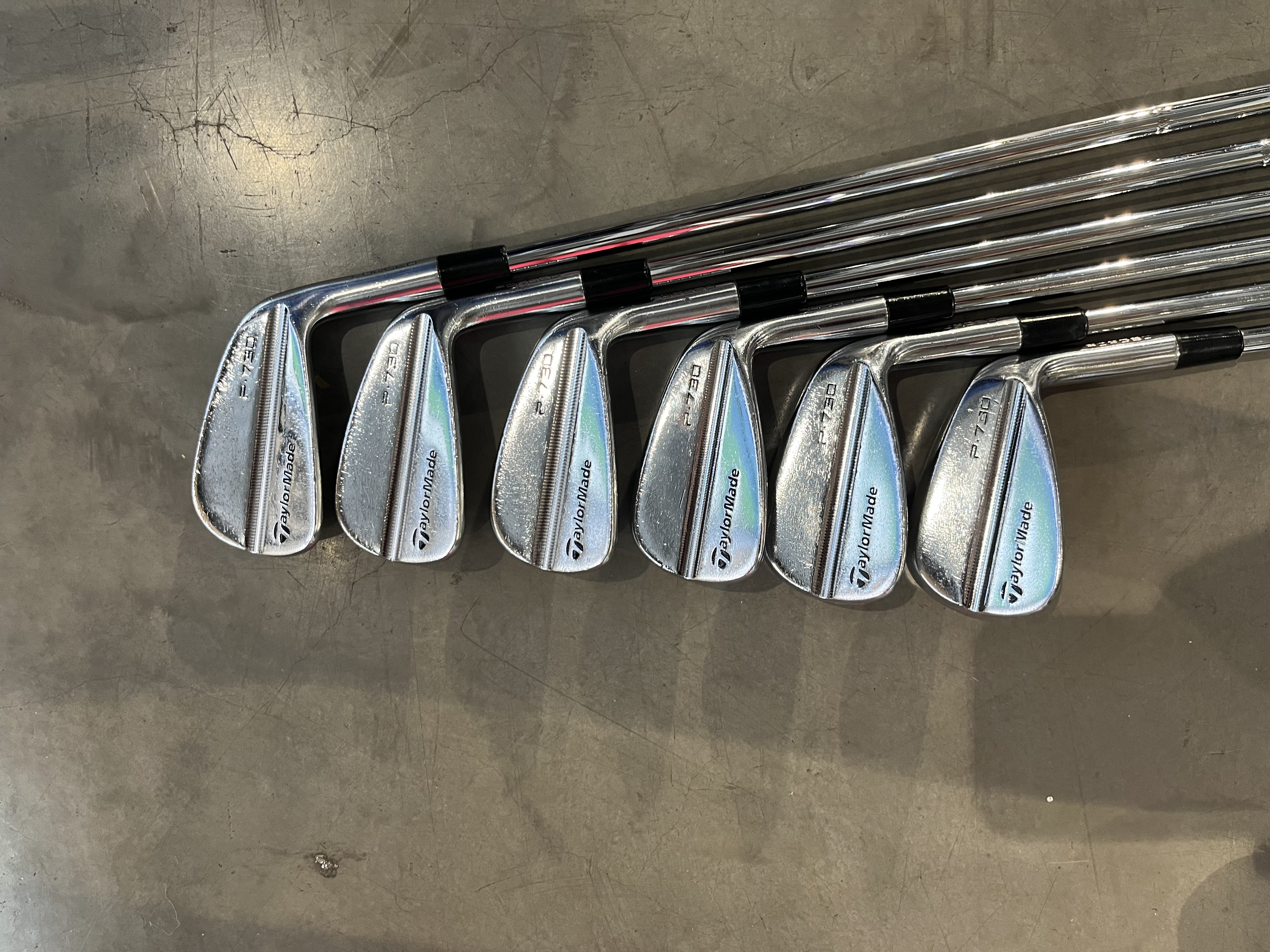 TaylorMade P730 Irons Steel Shafts Right Stiff True Temper