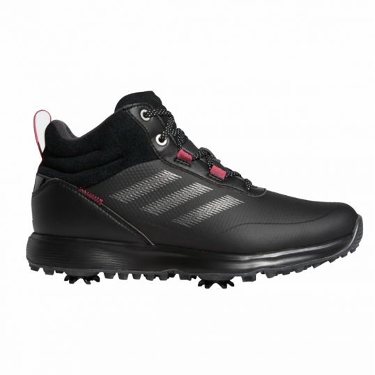 S2G Mid Ladies Golf Shoes Black/Silver/Pink
