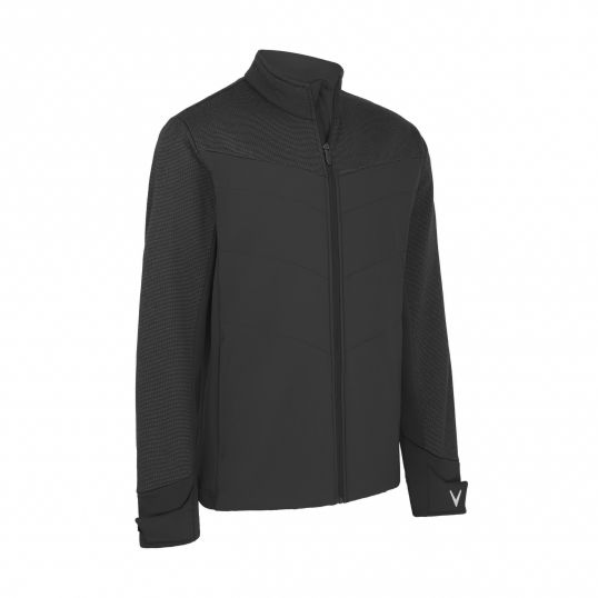 Mixed Media Primaloft Insulated Jacket Black Heather