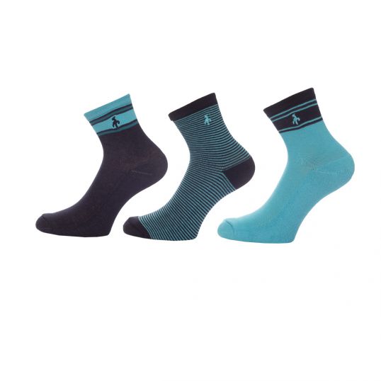 3 Pack Socks Navy/Scuba Blue