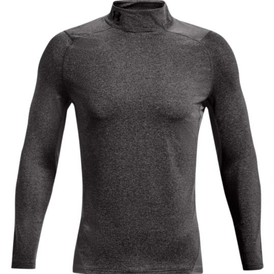 ColdGear Armour Fitted Mock Base Layer Grey Mens Large Grey