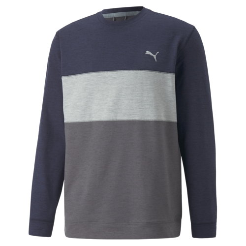 Cloudspun Colorblock Crewneck Sweater Navy/Grey